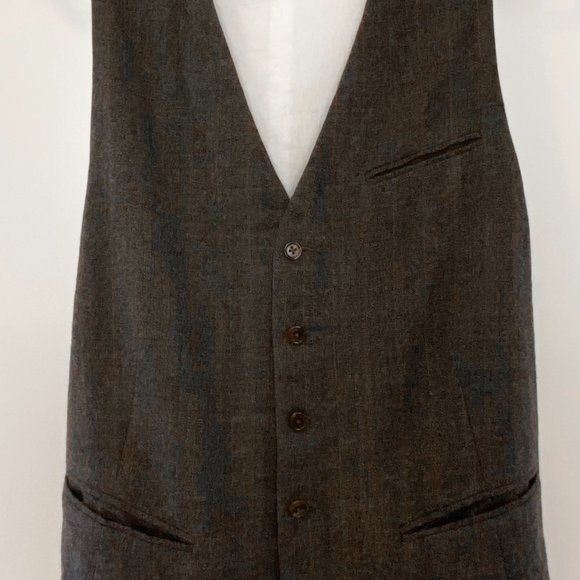 *SOLD* Ann Demeulemeester Gray Pinstriped Vest Waistcoat - Picture 2 of 11